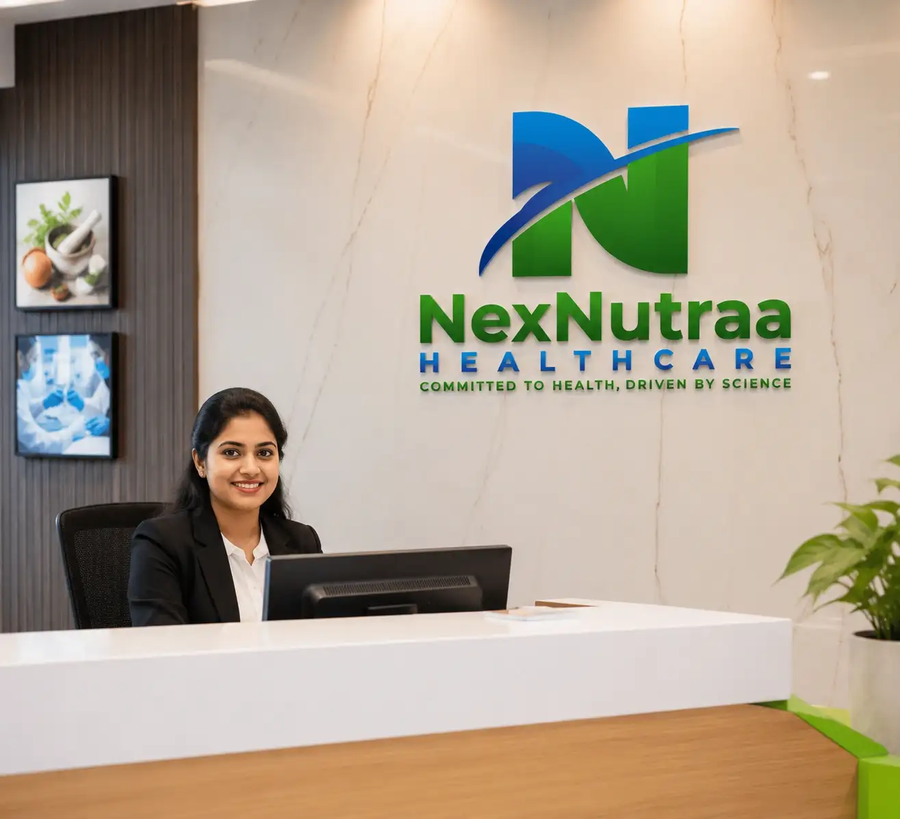 NexNutraa Healthcare reception team